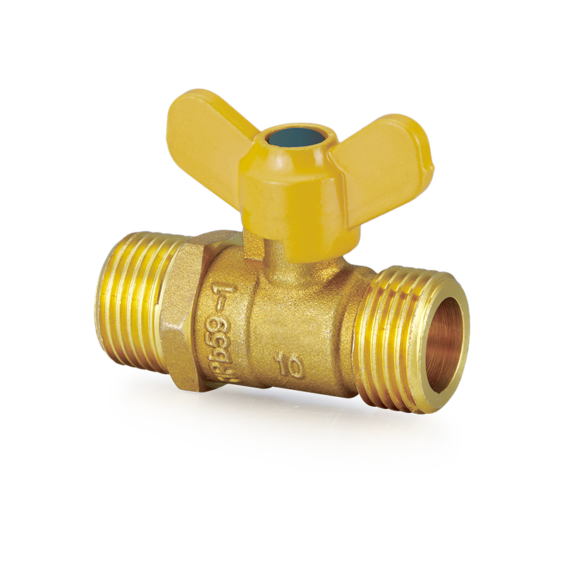 شیر توپی برنجی YH-206 با دسته پروانه (M/M)